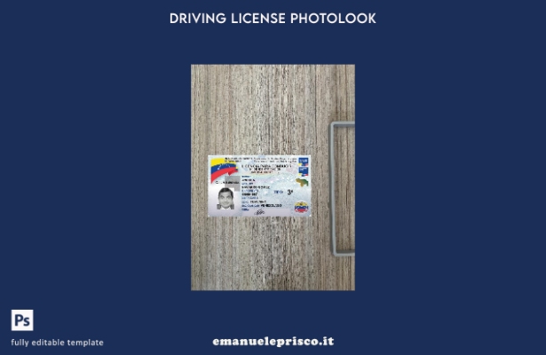 stile verificato patente di guida venezuelana presente modello frontale photol 1